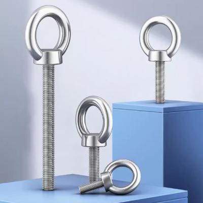 China Pan Factory Direct Sale Competitive Price Galvanized Eye L Shaped Screw Hooks Lag Self Tapping Sheep Eye Wood Screw for sale