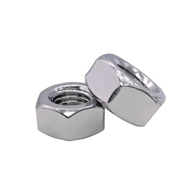 China Pan Custom High Quality Steel m16 Thick Hex Nut High Strength Hardware Fasteners Galvanized Silver Thick Hex Nuts for sale