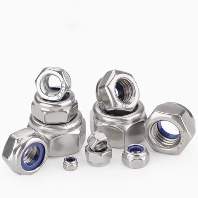 China Pan SS304 SS316 SS316L 18-8 Stainless Steel Hexagon Flange Self Locknut DIN6926 for sale