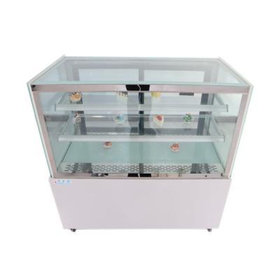 China Single-temperature SPM Supermarket Seafood Ice Cream Display Table Store Frozen Chilled Layer Freeze Display Refrigerated Display Counter for sale