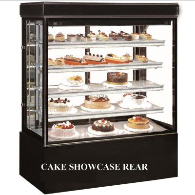 China Large Single-temperature CE Cake Display Showcase Refrigerator with Four Shelves Danfoss Compressor for sale