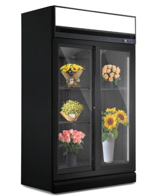 China Flower Cooling Floral Cooler-Single-temperature Fresh Refrigerator Commercial Display Flower Fridge Cooler for sale