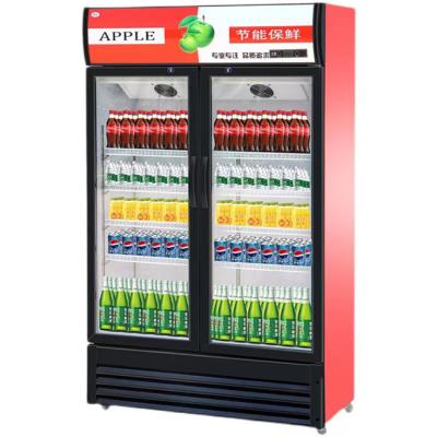 China Single-Temperature Commercial Refrigerator Upright Cooler Beverage Freezer Display Cabinet for sale