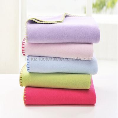 China PORTABLE Custom Solid Color Fleece Throw Blanket Anti-pilling for sale