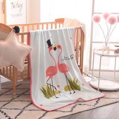 China PORTABLE Baby Adjustable Printed Blanket Knitted Microfiber Flannel Fleece Blanket for sale