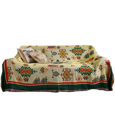 China PORTABLE Factory Low MOQ Woven Jacquard Boho Blanket Wholesale for Picnics, Beaches, Throw Blanket Tapestry Blankets for sale