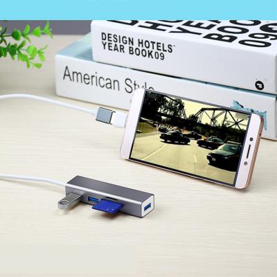 China Mini Size Multi Stripe Card Reader Mobile Phone Smart Usb C Palladium Card Reader Online Sd Type C Usb Hub for sale