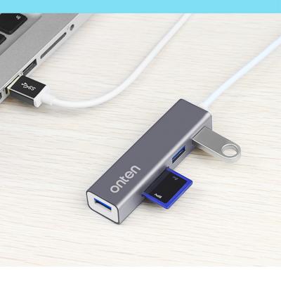 China Mini Size 5 Laptop Multi Interface Splitter SD/TF Card Reader USB3.0 Ports Expansion for sale