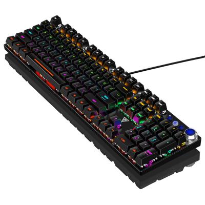 China Hot Selling Mobile Gaming Computer USB LED Standard 104 Keys Gaming Mechanical Keyboard for sale