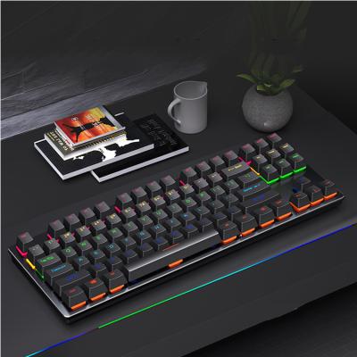 China Professional Colorful Gaming Desktop Multimedia Backlight Computer Laptop PC Laptop USB LED Mechanical Keyboard for sale