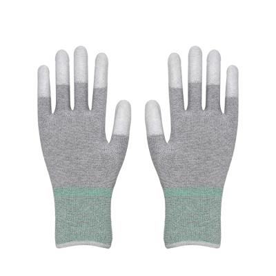 China Anti Static Gloves Anti Static Hand Working Protection Safety Carbon Fiber Top Coated 13g Knitting Anti Static Gloves for sale