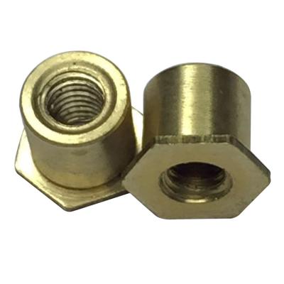 China Automotive Industry Wholesale Size Low Price Customized Female Thread Forged Brass Nuts And Bolts for sale