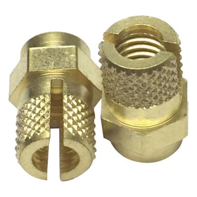 China OEM Custom Precision China CNC Service Copper CNC Aluminum Automatic Lathe Parts CNC Turning Milling Parts Inlay Nut CNC Manufacturing for sale