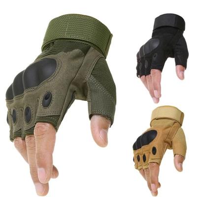 China Airsoft Anti-Slip Outdoor Tactical Gloves Military Half Finger Type Combat Gloves Shooting Hunting Gloves for sale