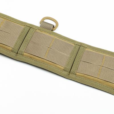 China Manufacturer Laser Cut Army Comfortable Molle Belt Webbing System Tactical Waist Belt Combat Outdoor Hunting Military Belt for sale