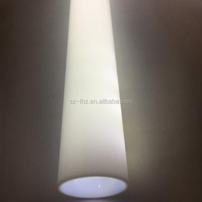 China Hotel Home Decor Acrylic Build Milk With Plastic Extruded Tube OD30x2x1000mm LED Pipe Self Build Decor Can Cut Into Any Size for sale