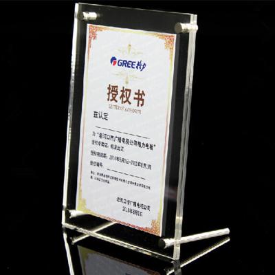 China Home Decor Crystal High Clear Photo Frame Creative Bedroom Decoration 14 Inch 392x291mm Rectangle Acrylic Magnets Picture Frame Home for sale