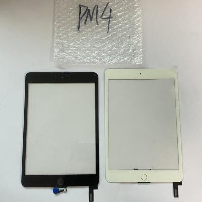 China Glass+metal for iPad Mini 4 Touch Screen with Home Button with Adhesive Digitizer Front Glass Replacement for sale