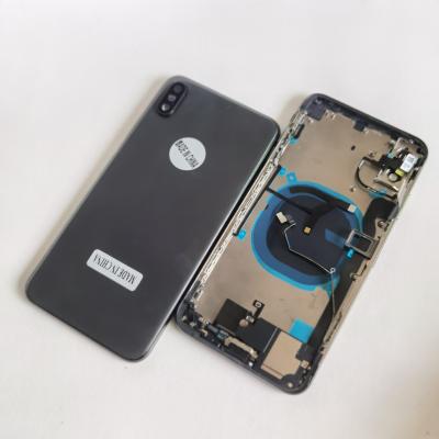 China New Plastic+Metal Cell Phone Back Cover Case Housing For Iphone XS Max Full Body Middle Frame Logo Cable Kits Glass Replacement for sale