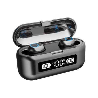 China F9 Mini Touch Control Noise Canceling In-Ear TWS 5.0 In-Ear Earbuds LED Display Waterproof Charging Box for sale