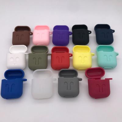 China Mini Soft Silicone Case For Apple Airpods Anti Lost Holder Case Shockproof Cover For Apple AirPods Earphone Cases Ultra Low Density Air Pods Protector Case for sale