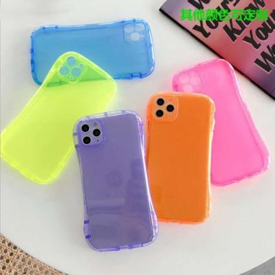 China Anti Drop Solid Color Translucent Fluorescent Phone Case For iPhone 11 Pro Max XR XS 7 8 Max Plus X Shockproof Soft TPU Bumper Back Cover for sale