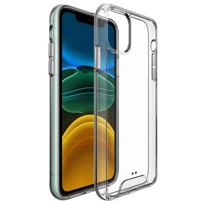 China Best Quality TPU Cell Phone PC Cell Phone Cases Thin Clear Soft Transparent Anti-scartch Back Cover Full Protection Shell For iPhone 11 for sale