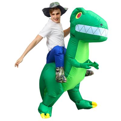 China Waterproof Funny Adult Inflatable Figure Costume Mascot Christmas Realistic Polyester Fabric T-rex Dinosaur Dinosaur Costumes Waterproof Cartoon for sale