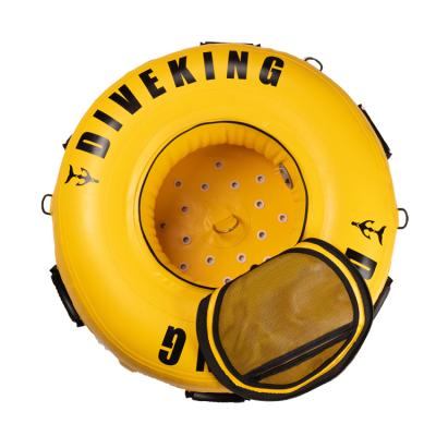 China Portable Solid and Wear-Resistant Free Float Dive Ring Diveking Training Float Beacon Diving Equipment Accessories for sale