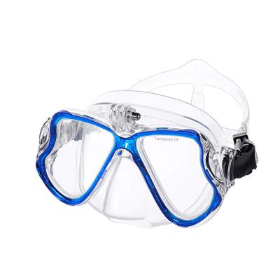 China Waterproof Home Inquiry Price Tempered Glass Diving Mask With Camera Snorkeling Accessories Mares Anti Fog for sale