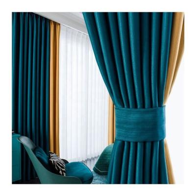 China Luxury Classic Color Matching Fashion Office Roller Shade Shower Curtains Blind For Living Room With Sheer Curtain Fabric for sale