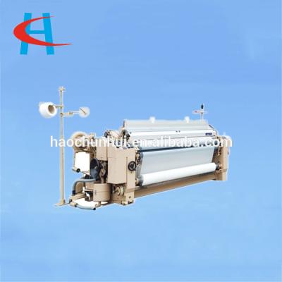 China textile weaving machinery dobby and cam throwing double spout water jet loom textile weaving machine with electronic weft feeder for sale