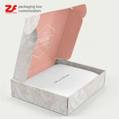 China Recycled Custom Cardboard Materials Baby Keepsake Shirt Box Wrapping Paper Postage Gift Box For Clothing for sale