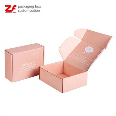 China Recycled Material Management Software Ecommerce Customer Paper Private Label Packaging Black Pink Cardboard Ad Box for sale