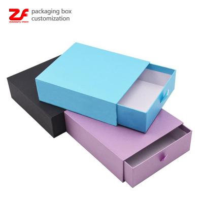 China Custom Recycled Materials 350g Cell Phone Case Packing Box Kraft Paper LOGO Drawer Box Mobile Packaging For Iphone for sale