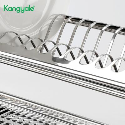 China KANGYALE Durable Durable Dish Rack Dish Rack Stainless Steel Drying Dish Drainer for sale