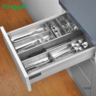 China Sustainable Drawer Basket KYL Storage Drawer Kitchen Basket Pull Out Basket For Dishes for sale