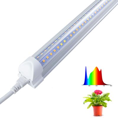 China High Bright Original Plant Linkable Hydroponics T8 2ft 3ft 4ft 35w 27w 18w 15w 100-277vac Led Tube Grow Light for sale