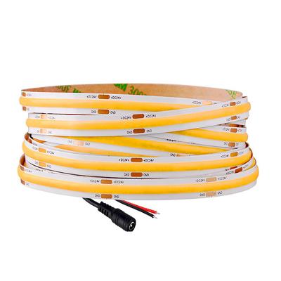 China 480 LEDs/m COB LED Strip Light Residential RA90 16.4ft Flexible Strip Ribbon Lighting DC12V 24V Dimmable 3000K 4000K 6500K Led Strips Lights for sale