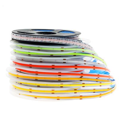 China Flexible DC12V Residential 24V 5M RGB Red/Greeen/Ice Blue/Blue/Pink/Gold LED Strip COB Led Strip Light for sale