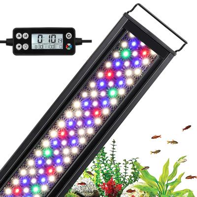 China Ignition for Aquarium 60-75cm Length WRGB LED Aquarium Lights with Timer Waterproof Aquarium Light for Coral Reef Light and Fish for sale