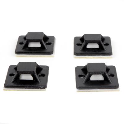 China Factory price fix cable tie wall cable tie base high quality nylon self-adhesive cable tie base self adhesive cable tie mount for sale