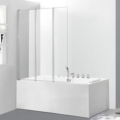 China Modern Folding Glass Shower Screen Pivot Bathtub Screen for sale