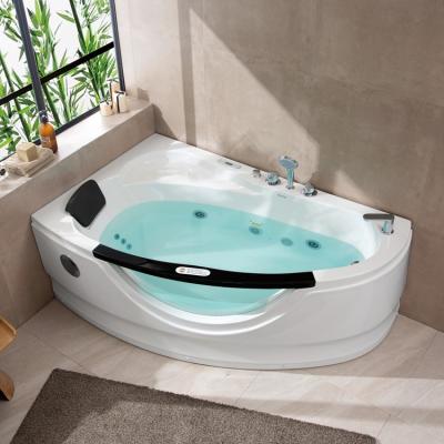 China bathroom 1 double side skirted (left skirt) single person whirlpool massage hot tub for sale