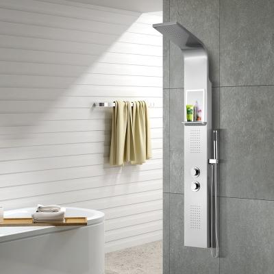 China Without Sliding Bar Bathroom Wall Showers Stainless Steel Shower Panel for sale