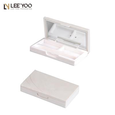 China PA-1014B1 Recyclable White Empty Eyeshadow Palettes Wholesale Pressed Eyeshadow Makeup Case for sale