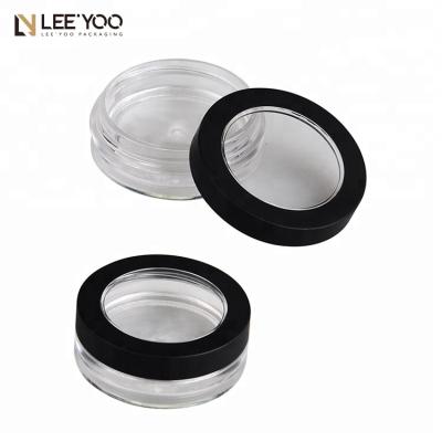 China PA-1006E Empty Plastic Eyeshadow Makeup Cream Jar With Window for sale