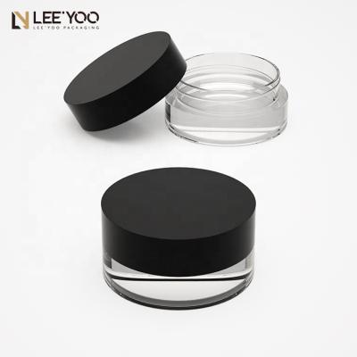 China PA-1061 Mini Cosmetic Eyeshadow Eyebrow Matte Black Jar for sale