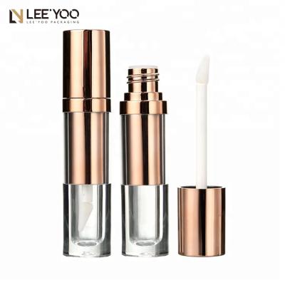 China Cosmetics PA-1086A Make Your Own Lip Gloss Wholesale Lip Gloss Tube Gold for sale