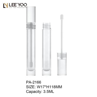 China Fashion Round Clear Containers PA-2166 Tubes Lip Gloss Tube Private Label Luxury Packaging 3.6ml for sale